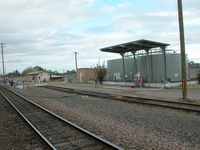 
The loco refuelling point at Grafton opposite the platform.
