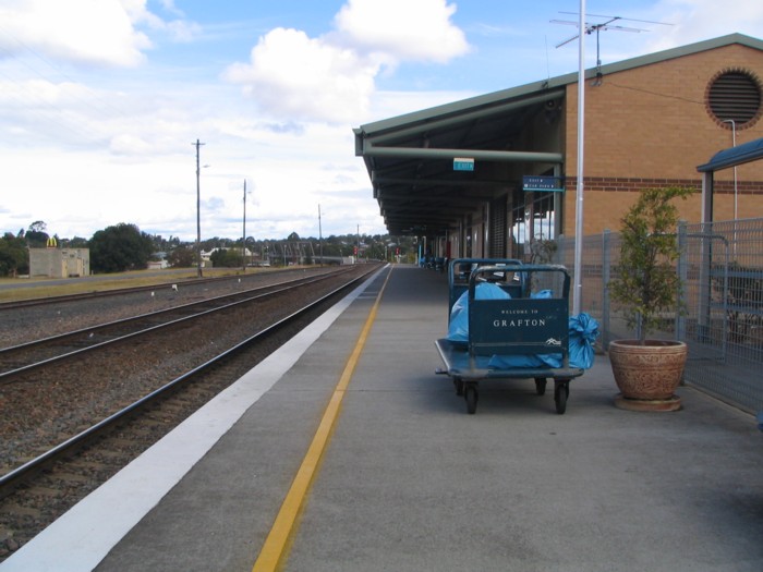 The platform looking south.