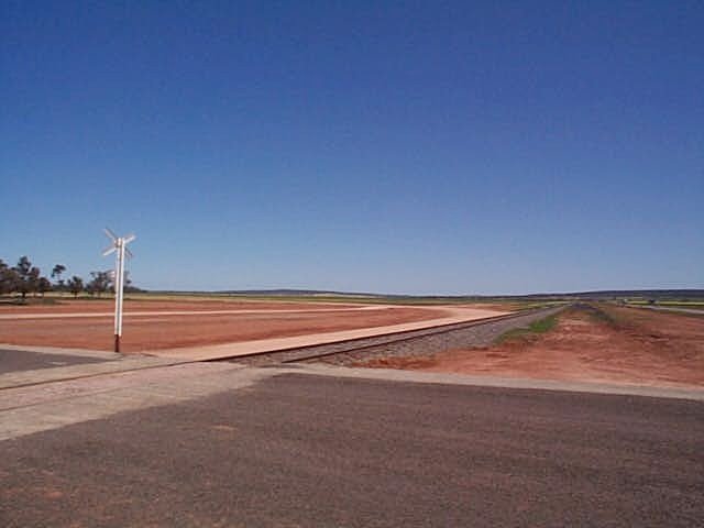 The location for a new siding serving an AWB grain loader.