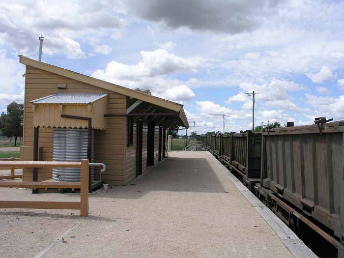 
The fully-restored platform looking up the line.
