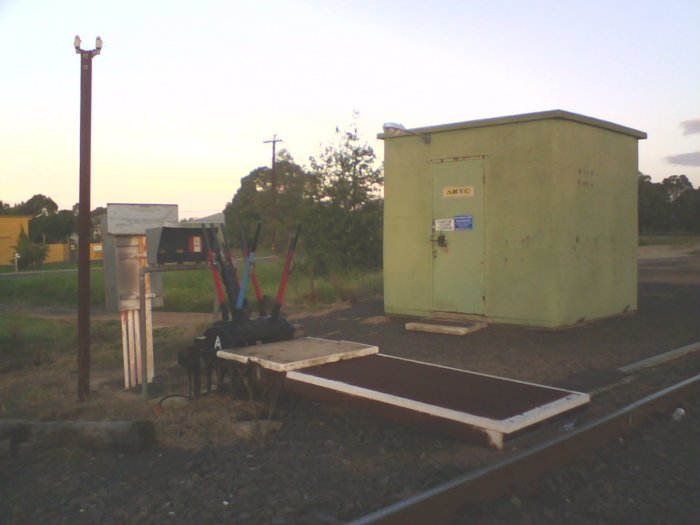 The Gulgong staff hut and ground frame.