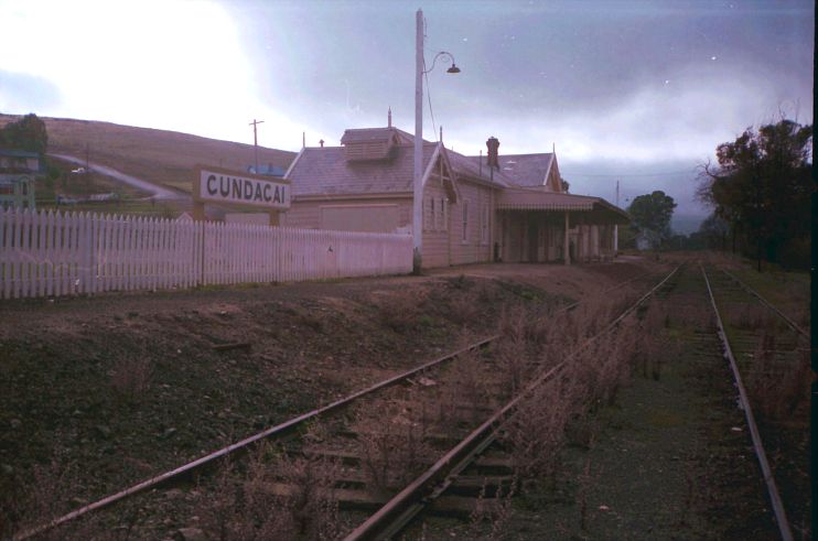 
Heavy clouds loom over Gundagai station 3 years after the last train ran.
