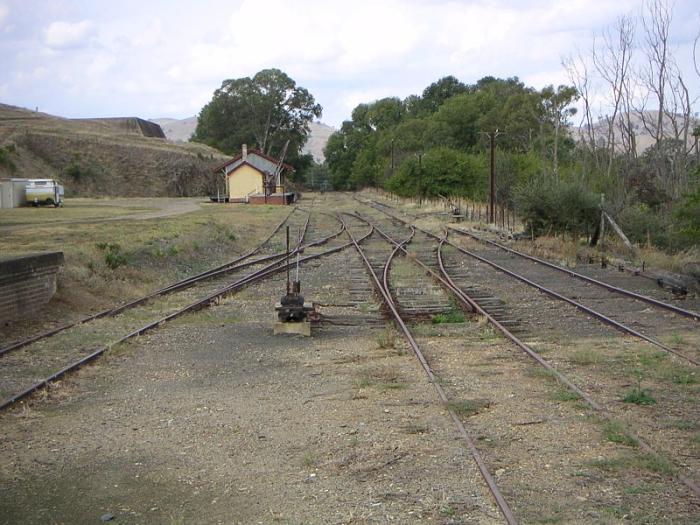 
The view looking up the yard towards the goods shed.
