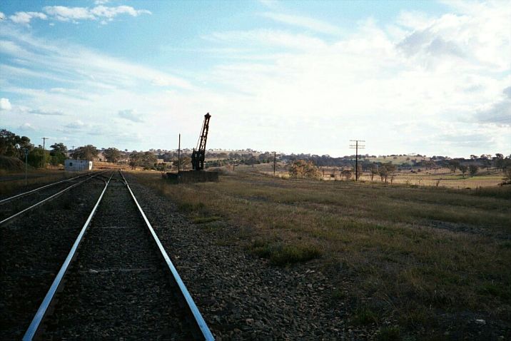 
The gantry crane at the down end of the station is still present, although
obviously no long in use.
