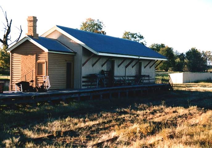 
The goods shed is still intact, in this view from the down end of the yard.
