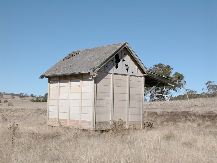 The rear/side view of the standard Pc.1 concrete station building.