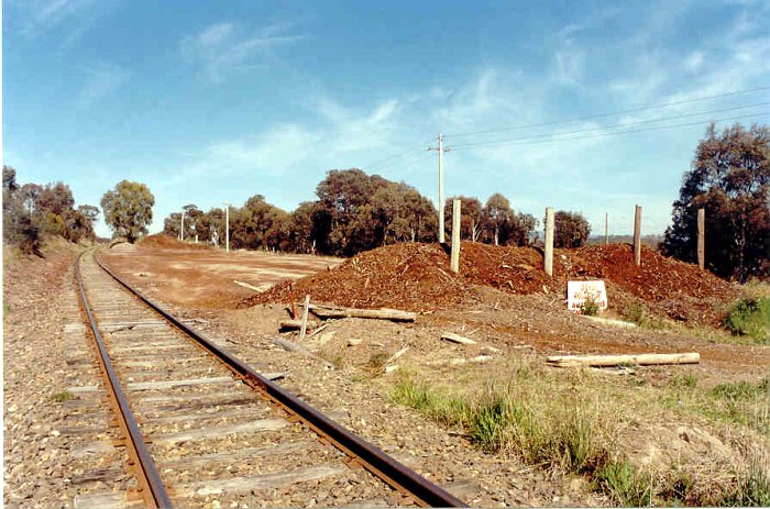 The former log loading area at Hume.