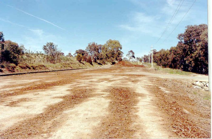 The open area where logs were loaded onto wagons.