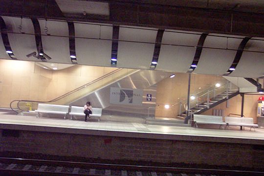 
The view across the tracks to the opposite platform.
