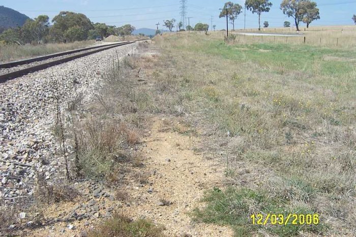 The site of Irondale Station looking towards Wallerawang.