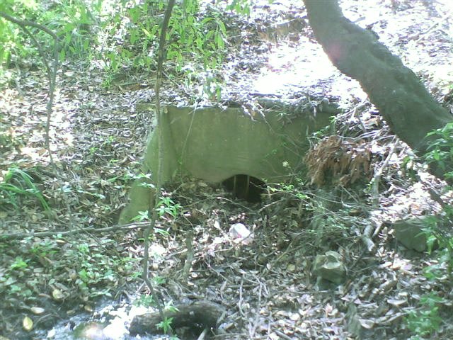 A small culvert still survives under the formation.