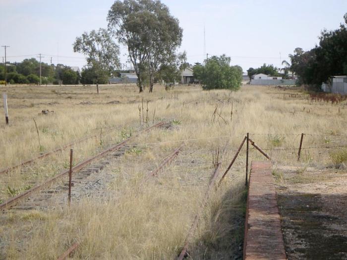 
The view looking down through the remains of the yard, towards Tocumwal.
