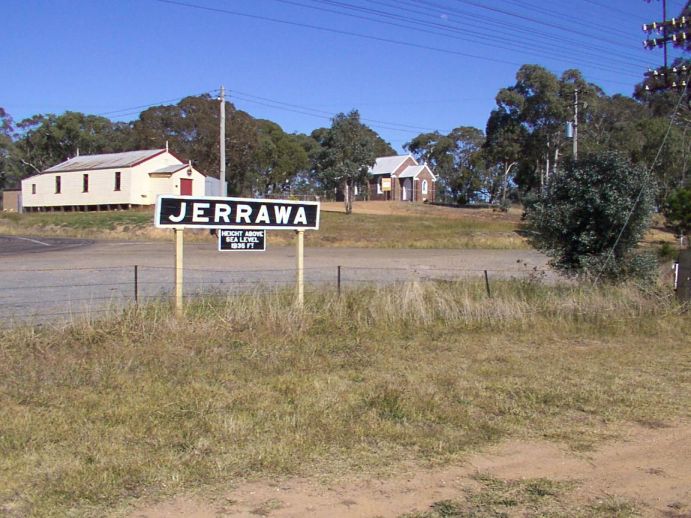 
The name board at Jerrawa no longer stands on a platform.
