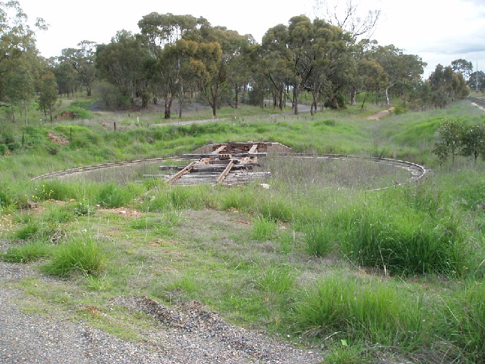 Another view of the disused Turntable, looking south. 