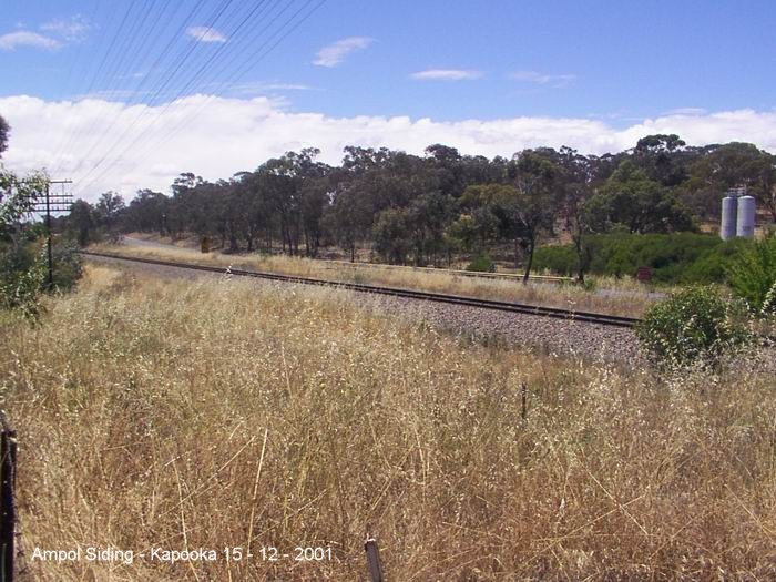 
The location of the one-time Ampol siding.
