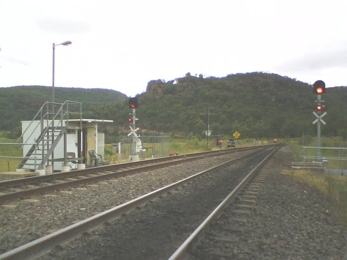 A view of the staff hut as CTC safeworking is in the process of being introduced.