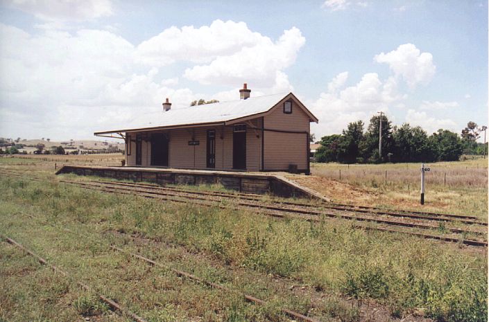 
The preserved station building.
