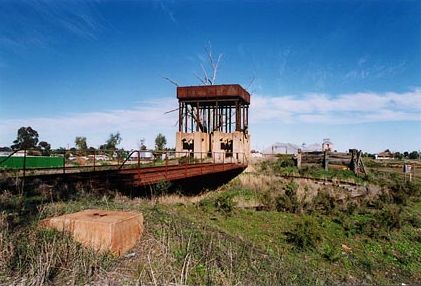 The water tank and turntable.
