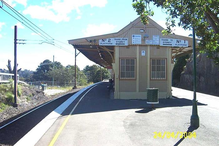 
The view looking west along platform 2.
