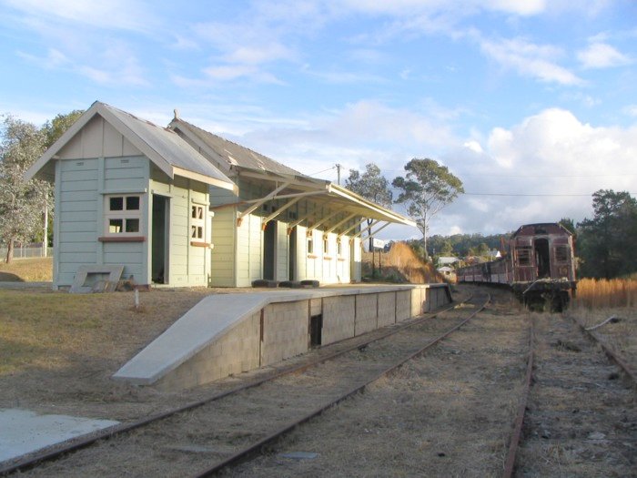 Lowanna station building looking towards Dorrigo is in good condition.