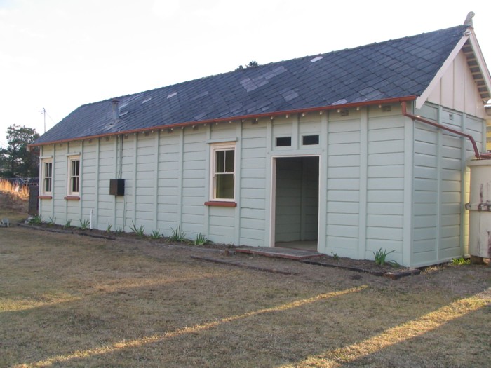 The rear of the station building at Lowanna.