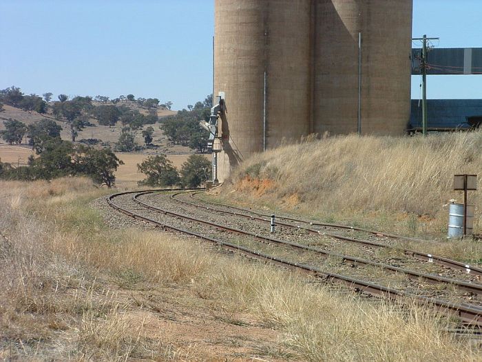 
The view looking northwards showing only the wheat silos remaining.
