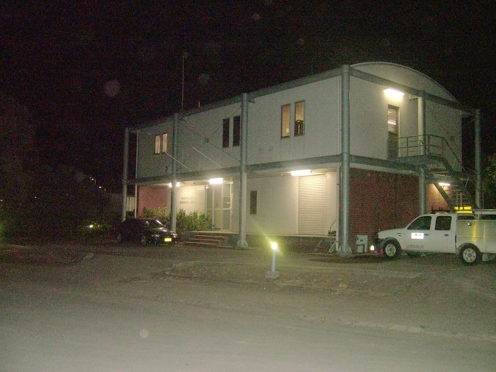 A night picture of Maitland Signal Box taken just before it was closed. It is now controlled from the ARTC building at Broadmeadow.