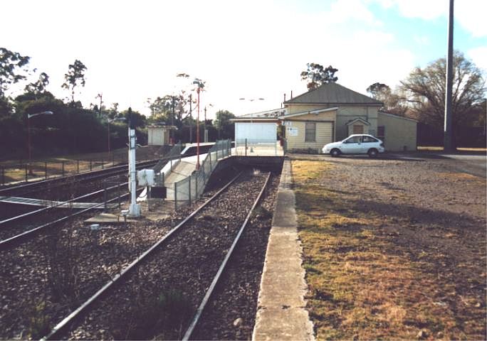 
The dock platform at the southern end of the down platform.
