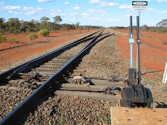 
The western end of the loop siding at Matakana.
