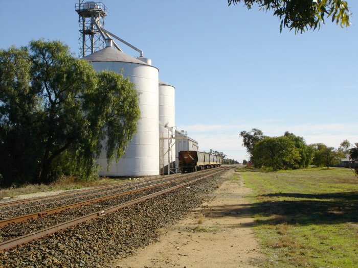 The view looking north form the grain silos.