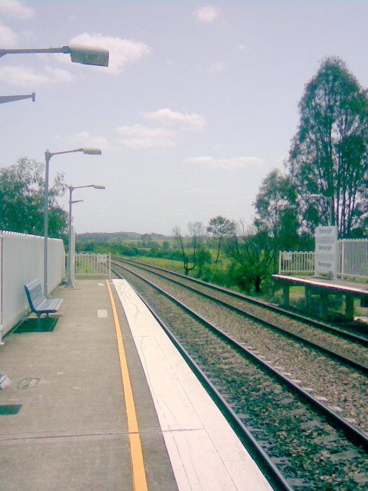 The view looking north towards Menangle Park. The old Menangle bridge is just out of screen.