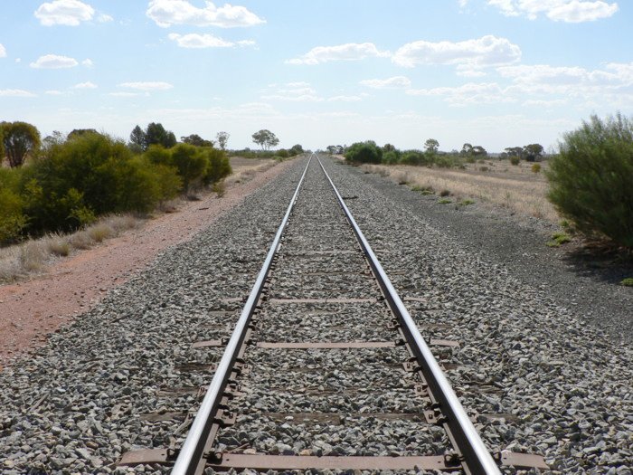 The view looking west. No trace remains.