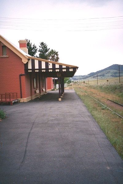 
A view looking along the recently-restored station.
