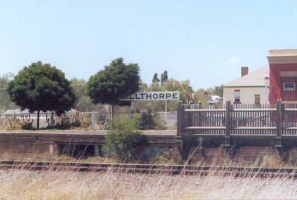 The platform area where the signal box once stood.