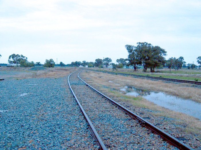 The view looking towards the points at the southern end of the yard.