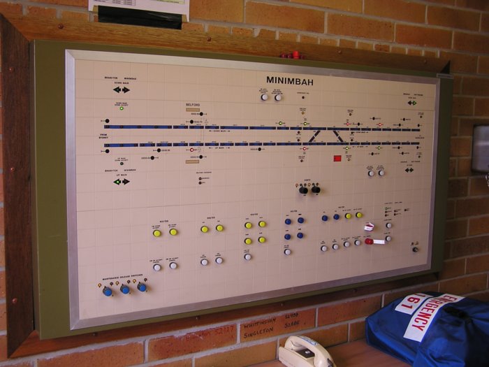 The local control panel at Minimbah.