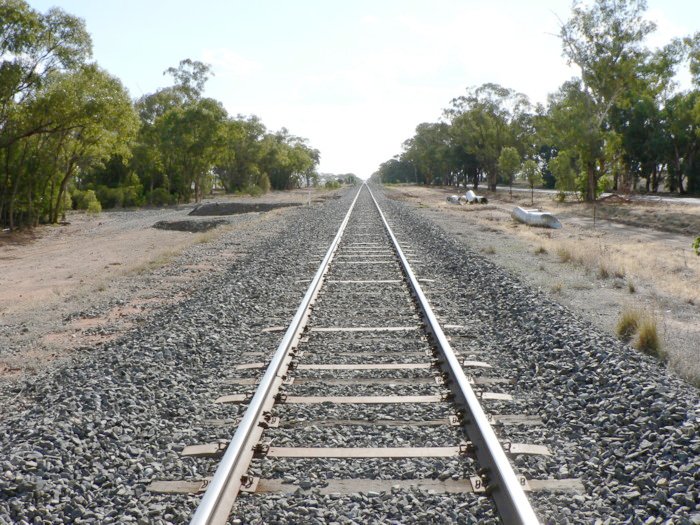 The view looking west; no trace remains.