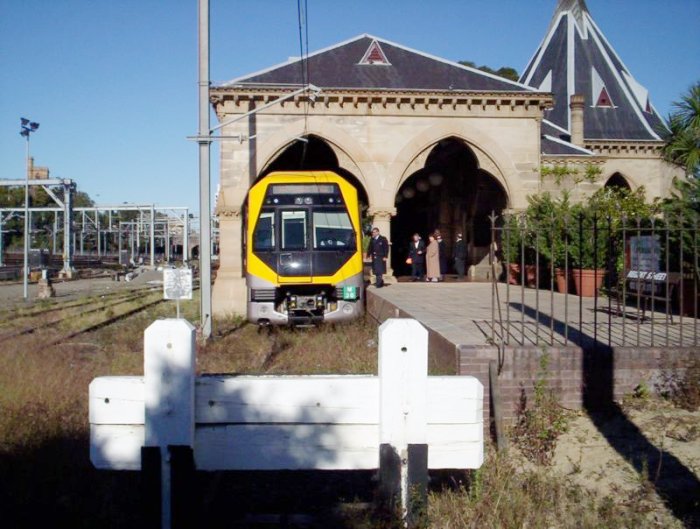 Millennium set M30 on display sits at the former Mortuary station.