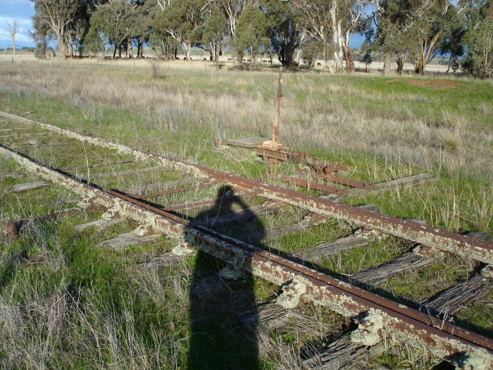 A closer view of the remains of the B lever frame.