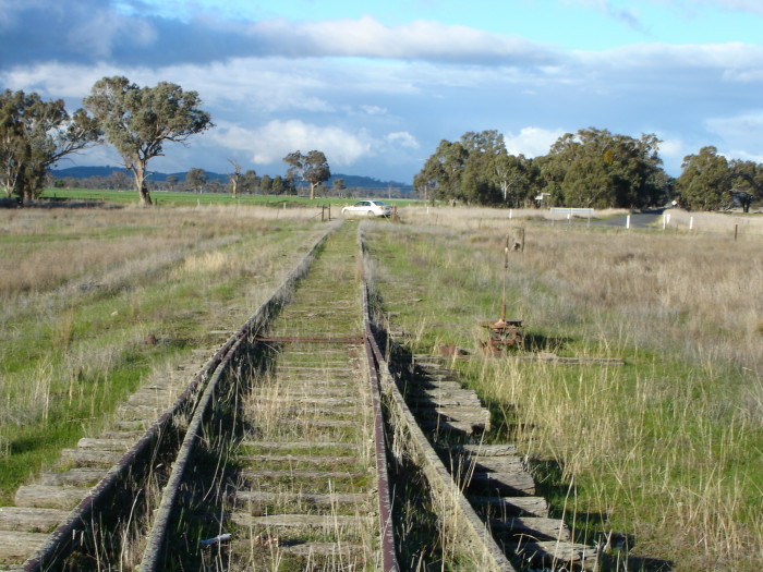 The view looking east towards Holbroook from the down end of the location.