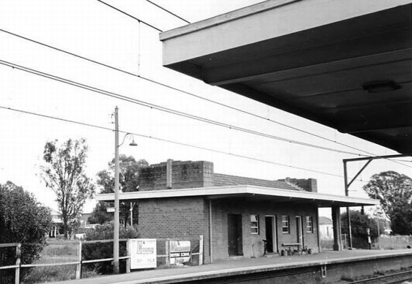 The former down platform building on the site of the original station.