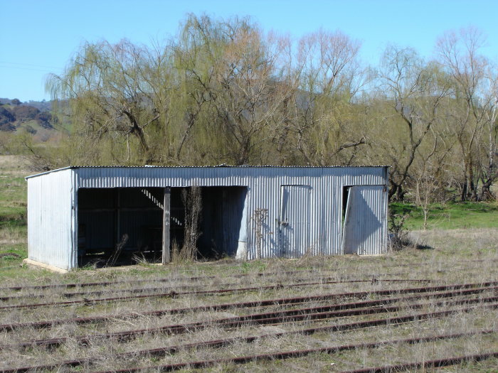 The remains of the gangers shed.