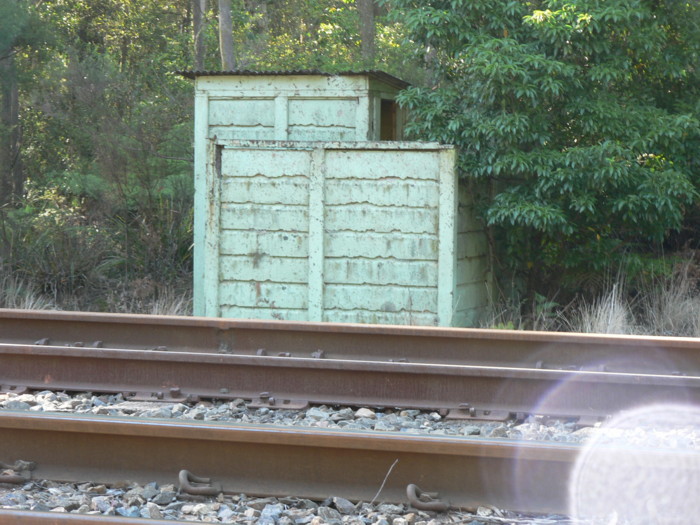 The small concrete toilet block.