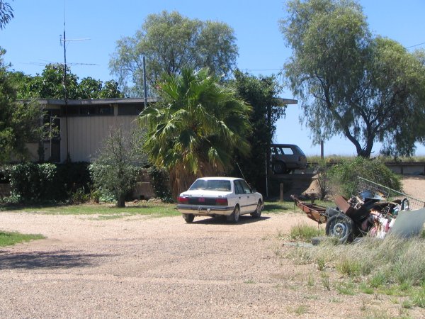 
The reas of the station.  The platform is visible in the right background.
