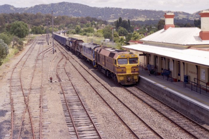 FL220, JL403, 4836, 4904 and EL52 working grain train to Sydney.