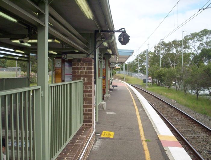 
The view looking down platform 1 away from the city.
