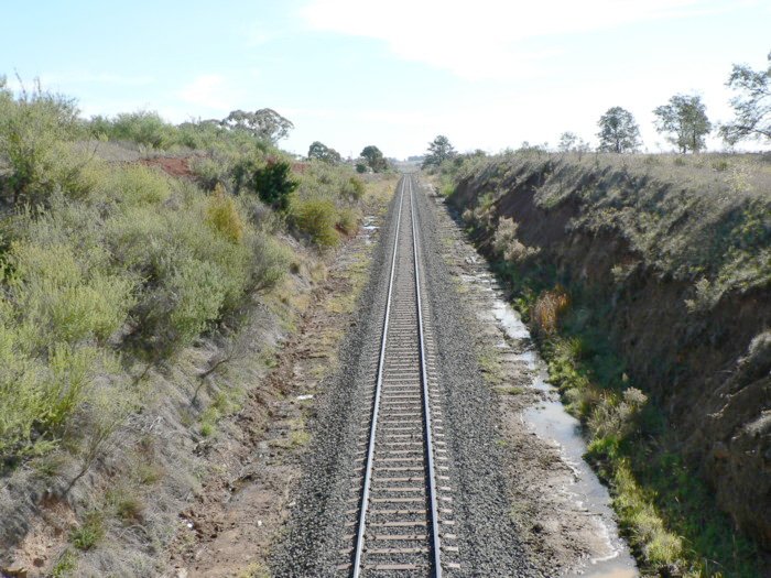 The view looking west at the location of Nashdale.