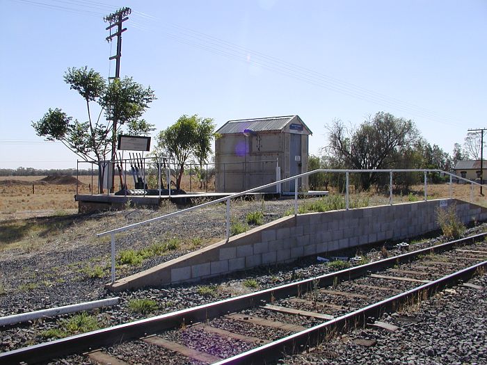 
The lever frame controlling the junction to the short branch to Warren.
