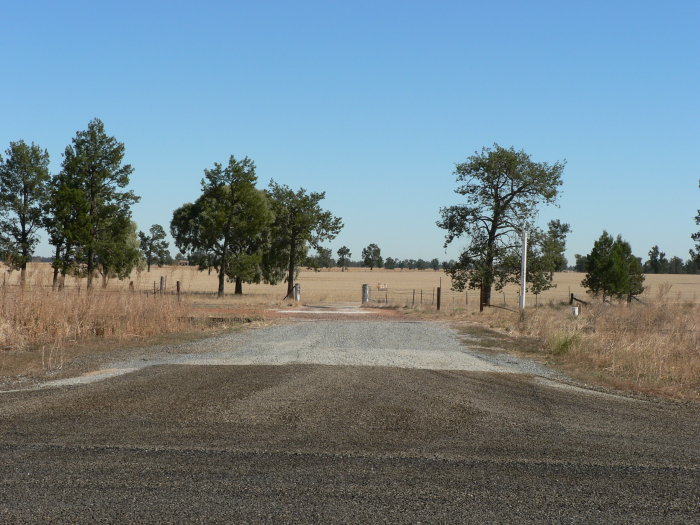 The level crossing just to the south of the location.