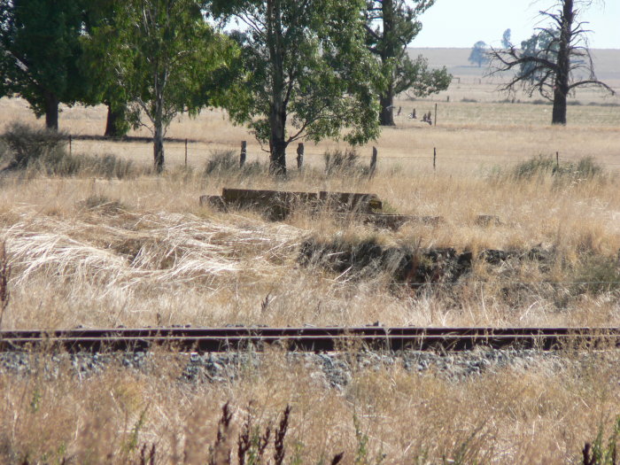A closer view of possibly the platform remains.